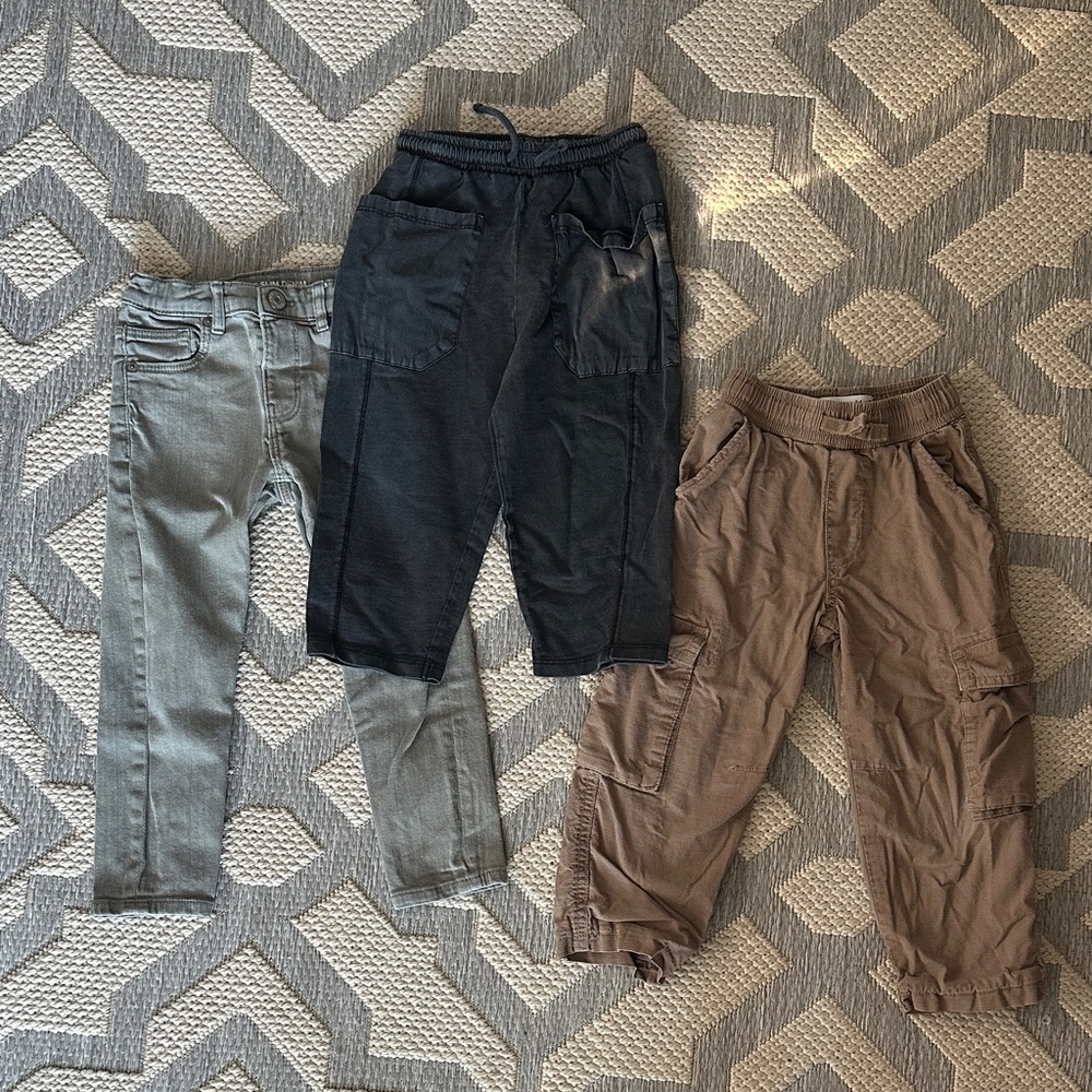 Zara Kids Sweatpants & Joggers - Black, Gray, and Brown